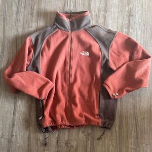 The North Face Men's Orange and Brown Performance Jacket